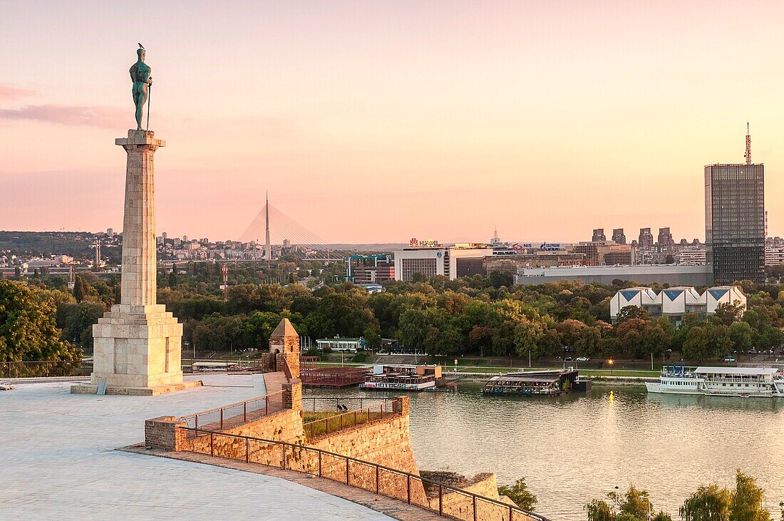 Pobednik ('The Victor') monument, Belgrade Fortress, Belgrade, Serbia