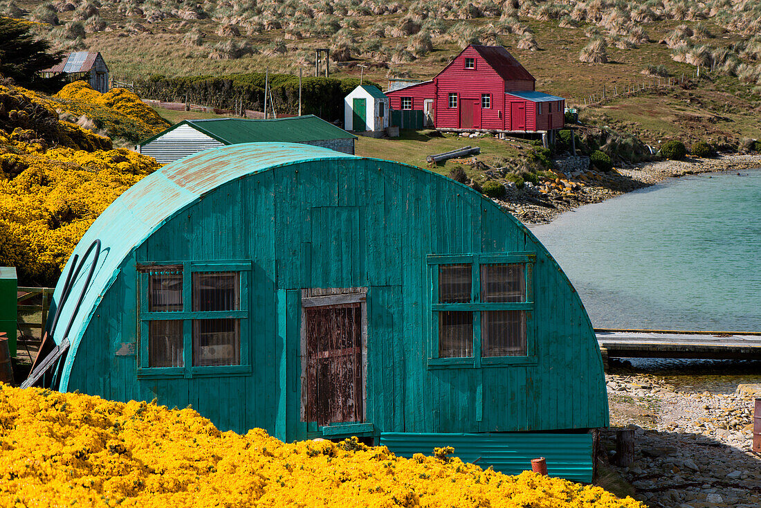 Colorful huts and houses