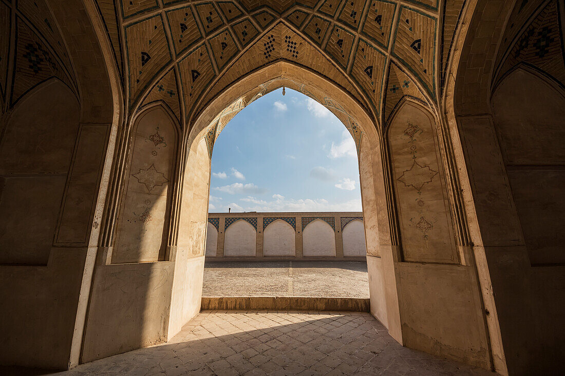 'Courtyard of Agha Bozorg mosque; Kashan, Esfahan Province, Iran'