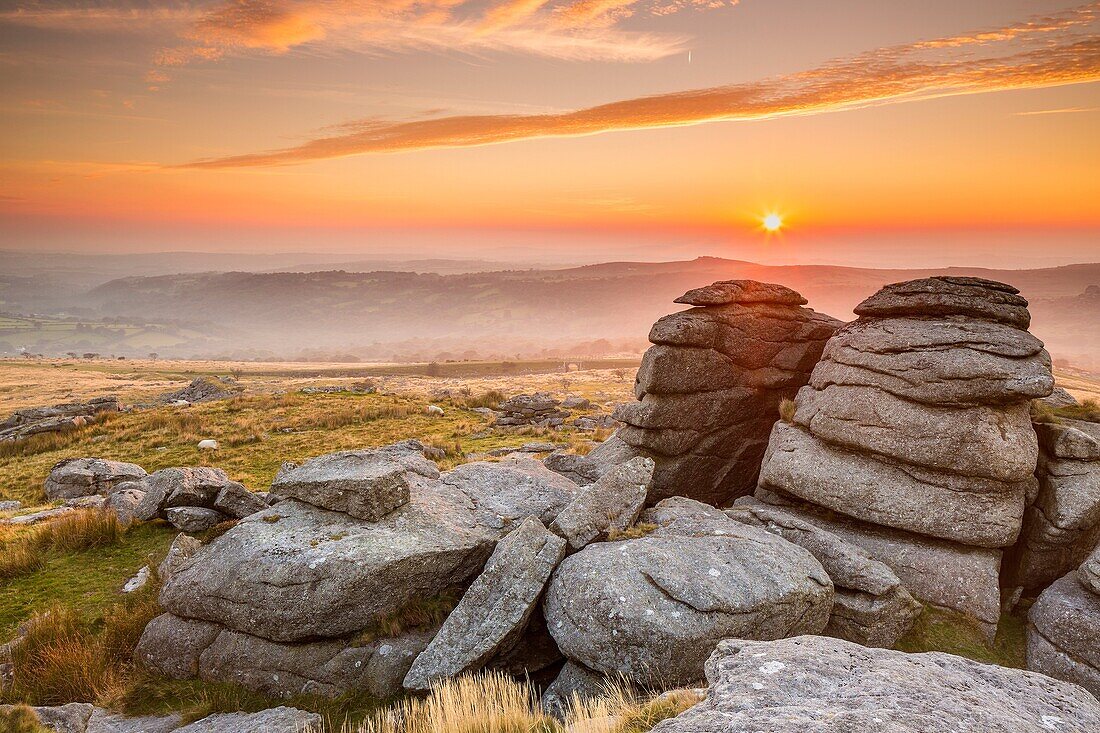 King's Tor, Dartmoor National Park, Merrivale near Princetown, Devon, England, United Kingdom, Europe.