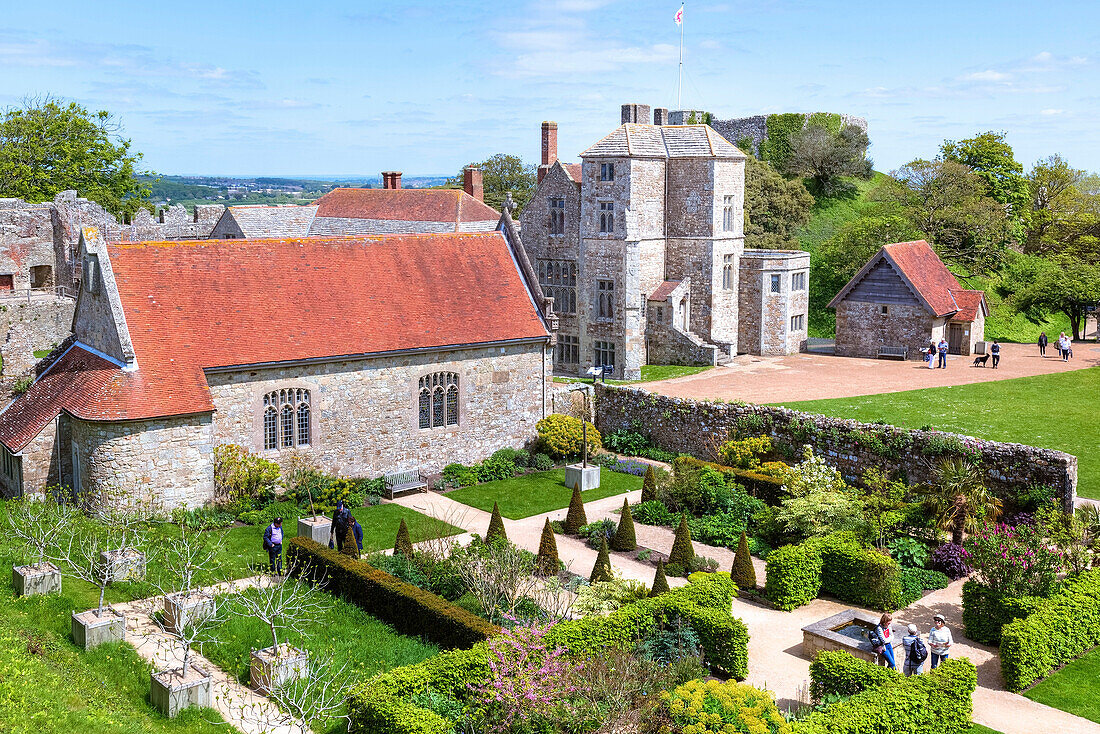 Carisbrooke Castle, Isle of Wight, England, UK.