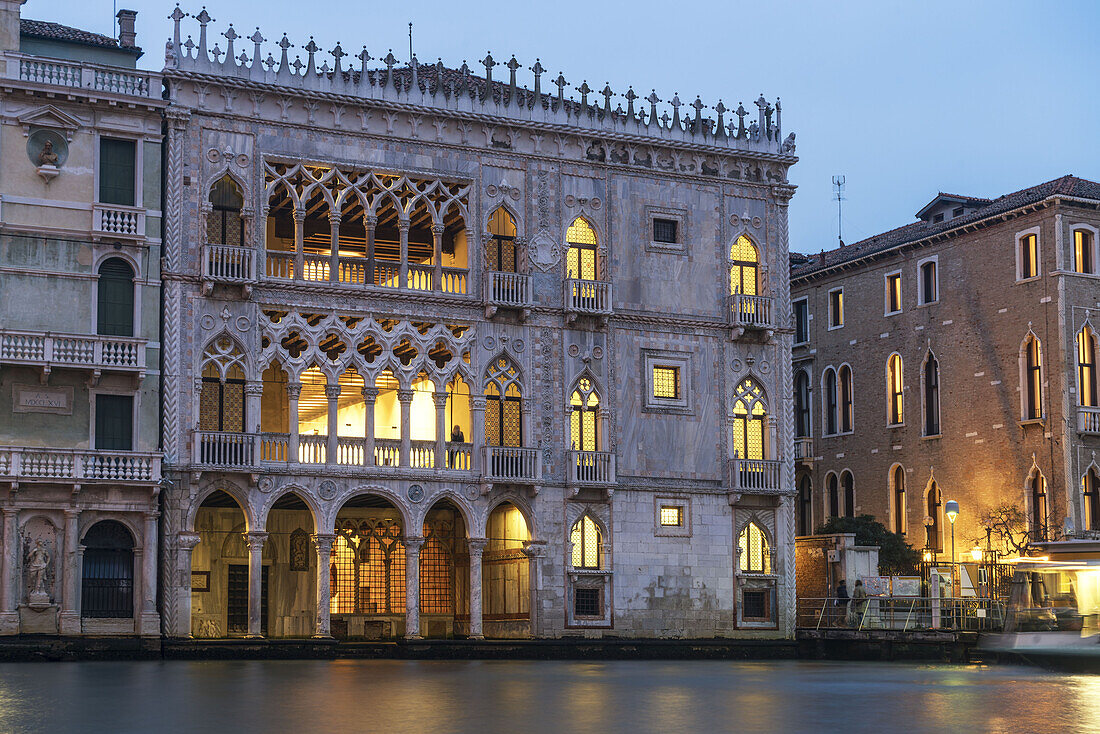 Canal Grande, links Palazzo Ca d Oro,Venedig, Italien, Europa