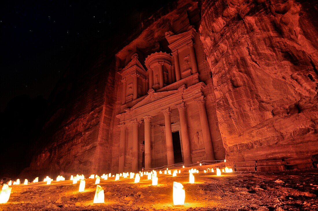 Petra by night