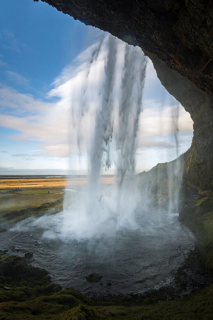 Seljalandsfoss waterfall, Porsmerkurvegur, Sudurland, Iceland, Europe