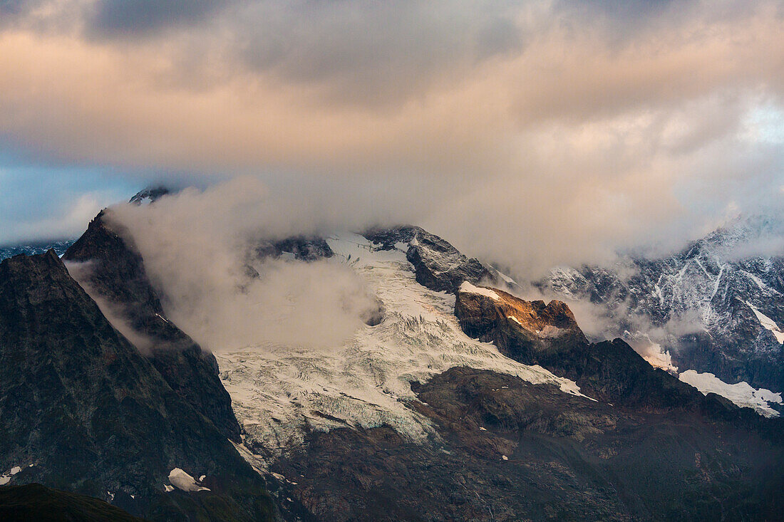 Aiguille de Triolet and your glacier, Mont Blanc massif, Switzerland