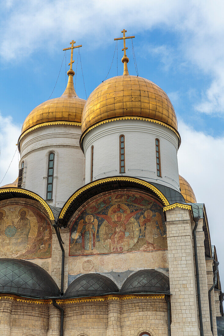 Russia, Moscow, Dormition Cathedral in the Moscow Kremlin