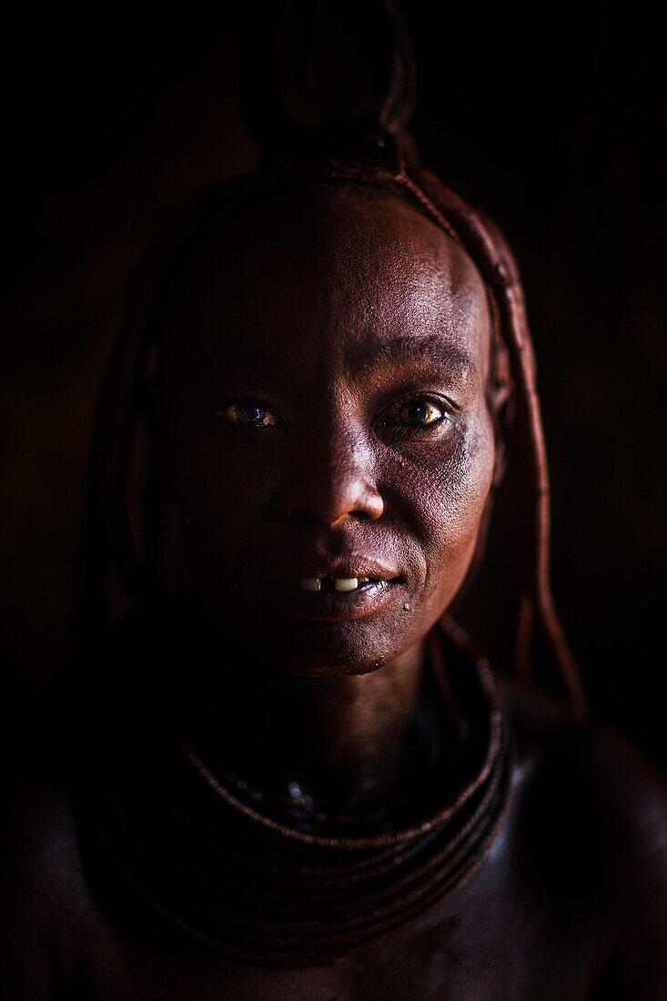 Himba girl from a village in Northern Namibia, near Epupa falls