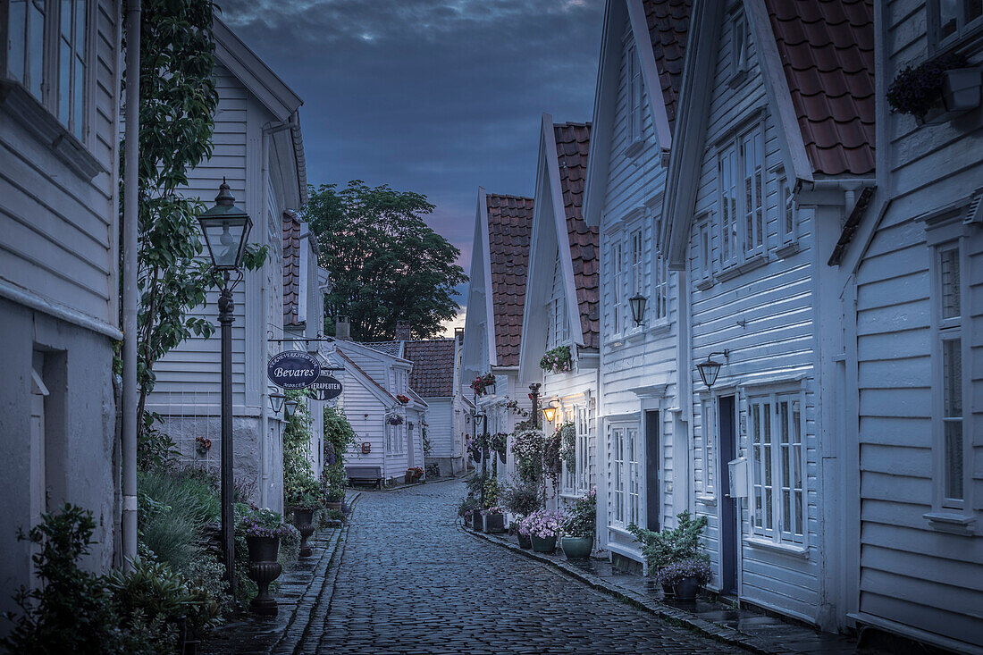 Stavanger city during the evening, Rogaland county, southern Norway