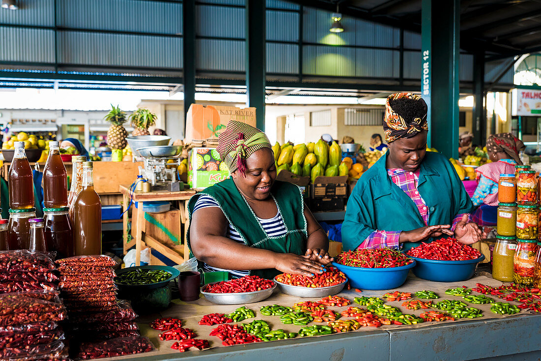 'Piri Piri's for sale at Maputo's Central Market; Maputo, Mozambique'
