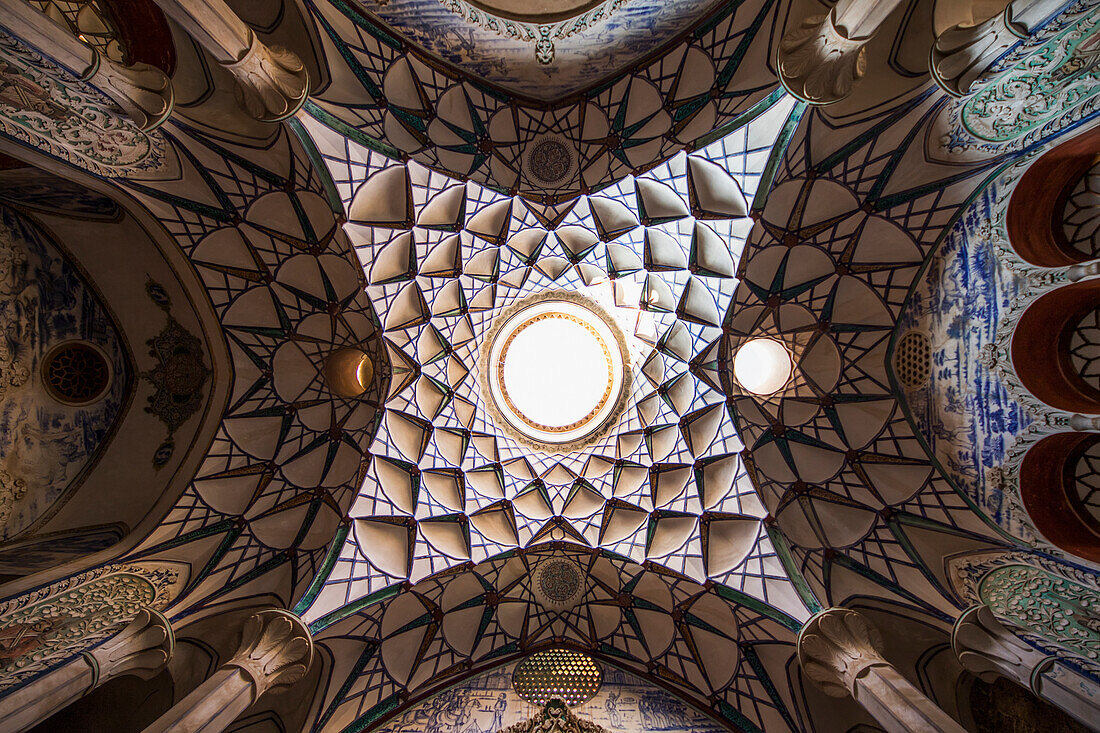 'Oculus in a private room of the Borujerdi Historical House; Kashan, Esfahan Province, Iran'