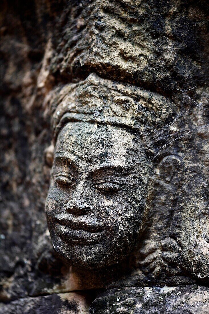 Terrace of the Leper King,Angkor Thom, Cambodia,Indochina,Southeast Asia,Asia.