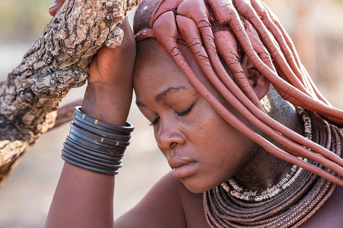 Himba woman. Etosha National Park. Namibia.Africa