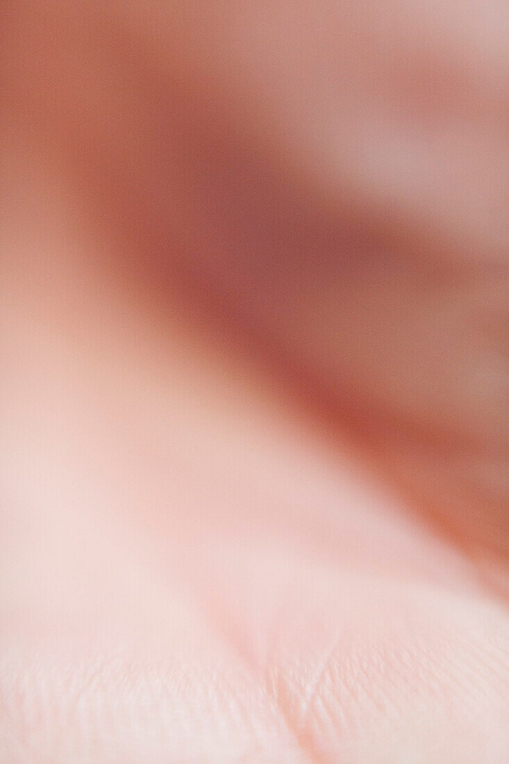 Macro shot of human skin