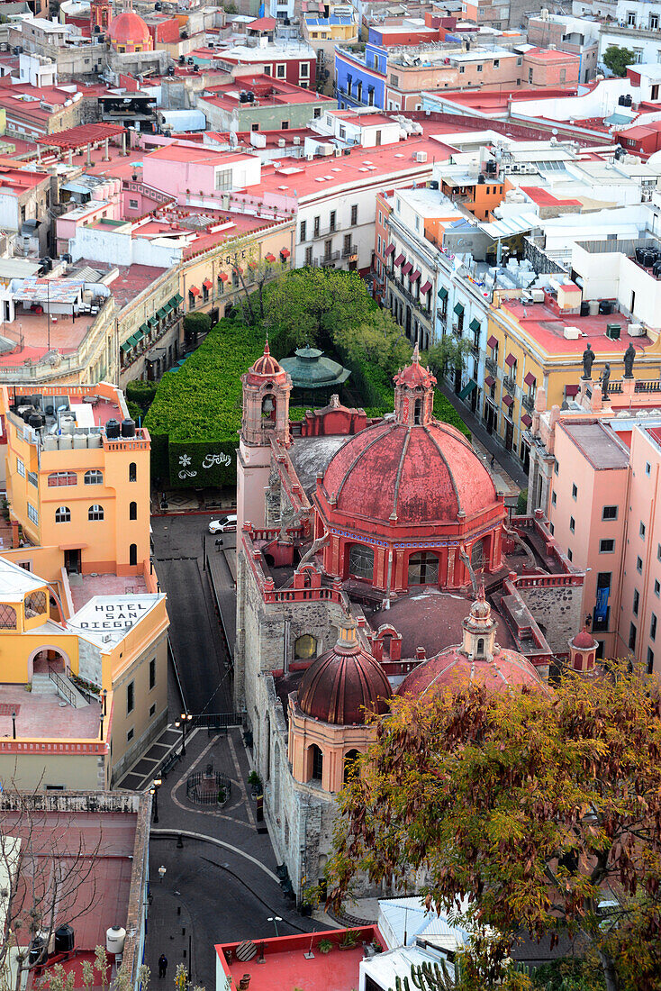 Kirche San Diego, Guanajuato im Zentrum von Mexiko