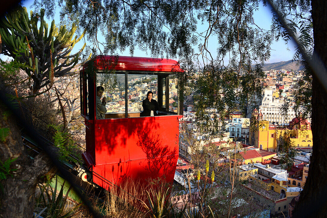 Inclined elevator, Guanajuato, Center of Mexico