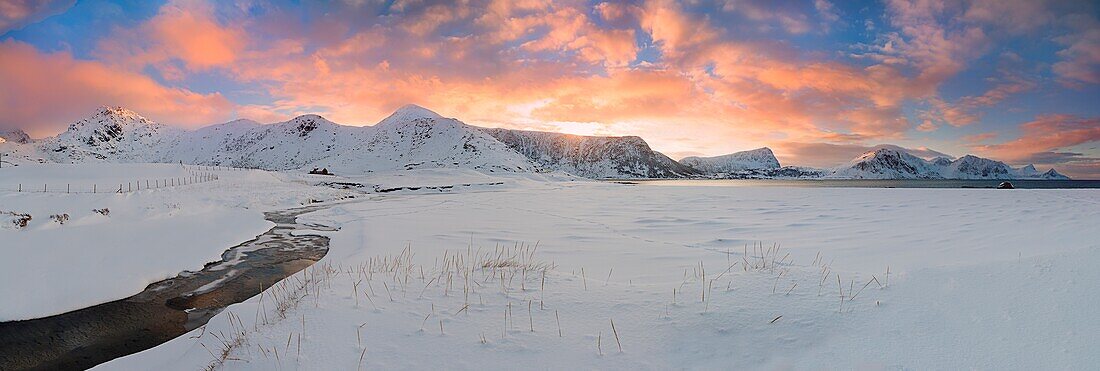 Haukland beach, Lofoten Islands, Norway