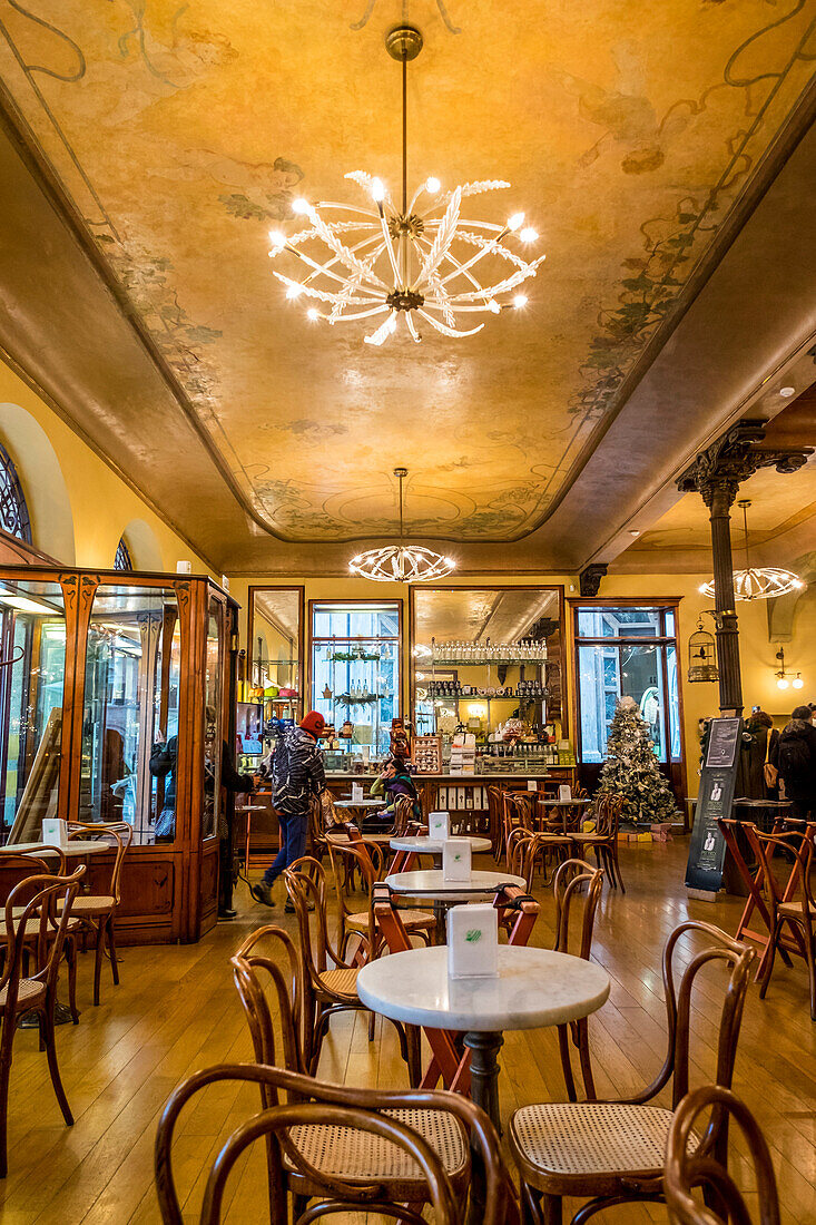 Ascoli Piceno, Marche, Central Italy, Europe, Inside the Meletti Caff?