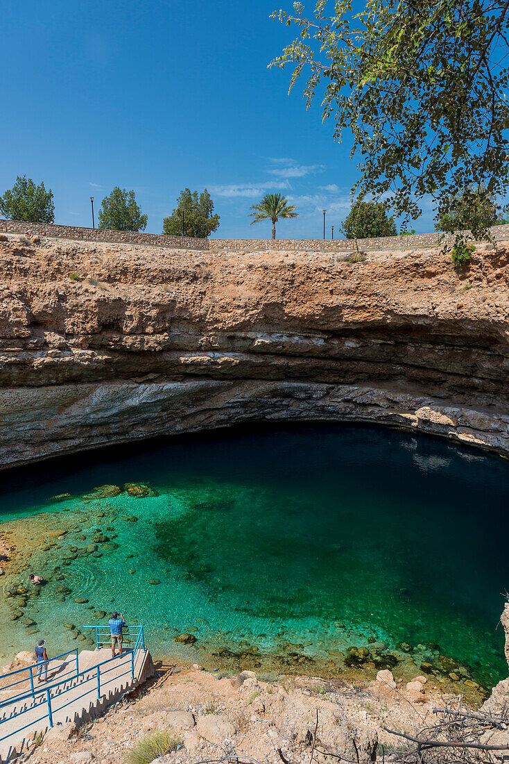 Hawiyat Najm Park, Sinkhole Park, Sultanate of Oman, Middle East, Bimmah Sinkhole