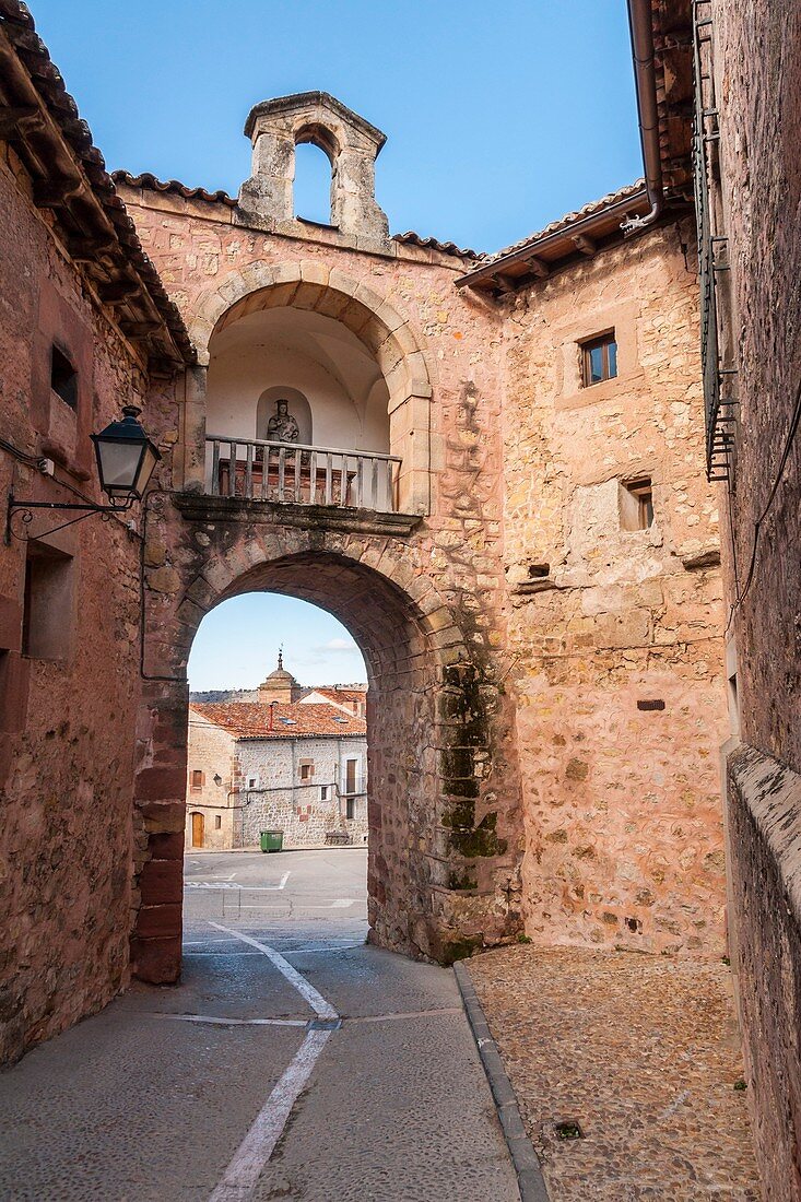 Gate, Sigüenza, Guadalajara province, Castile La Mancha, Spain. Historical Heritage Site.