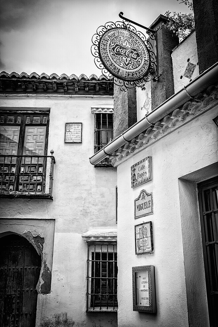 Streets of Granada, Andalucia, in Southern Spain.