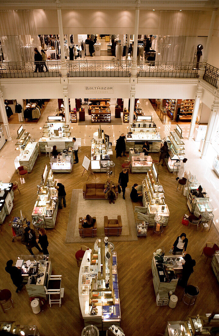 France, Paris, interior of the big store Le Bon Marche