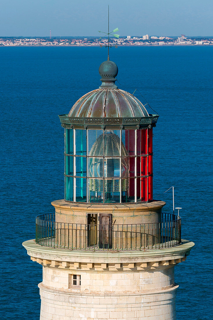 France, Gironde estuary, open sea, Cordouan lighthouse