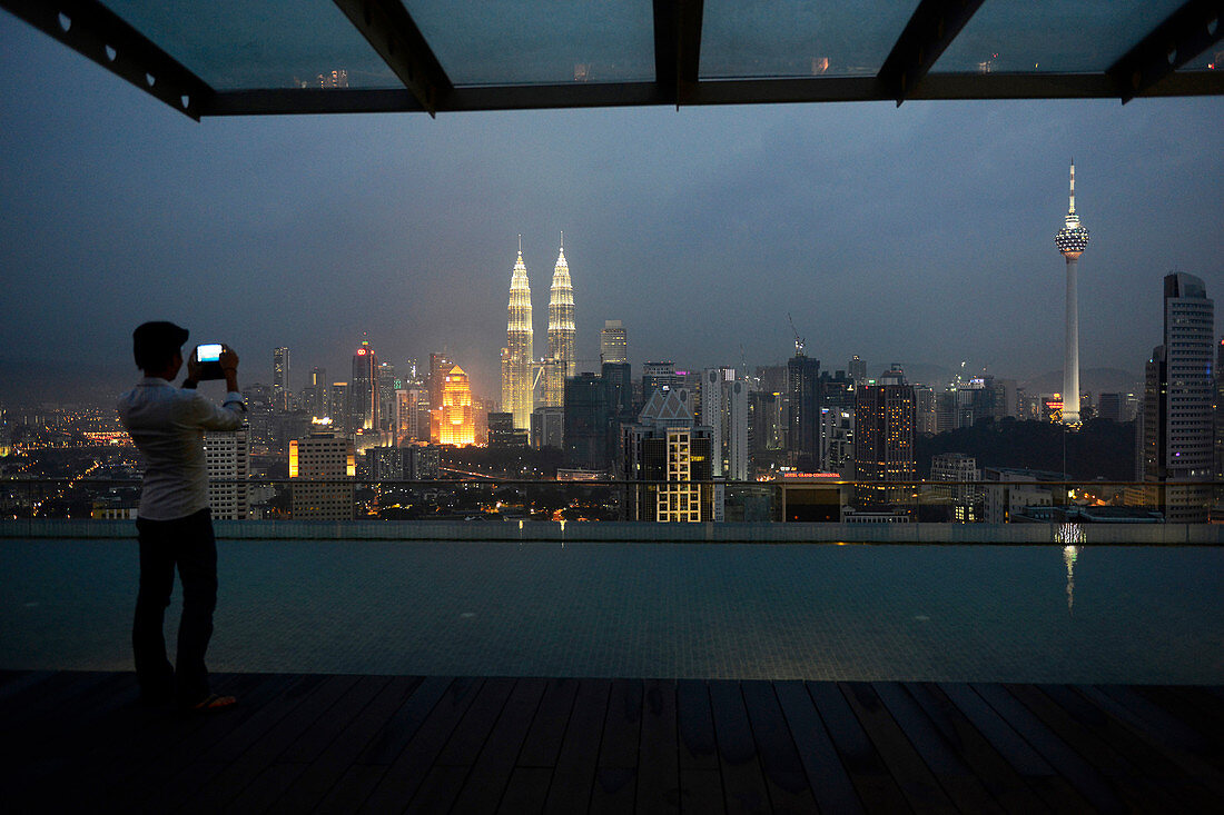 South-East Asia, Malaysia, Kuala Lumpur, the financial center and the Petronas towers
