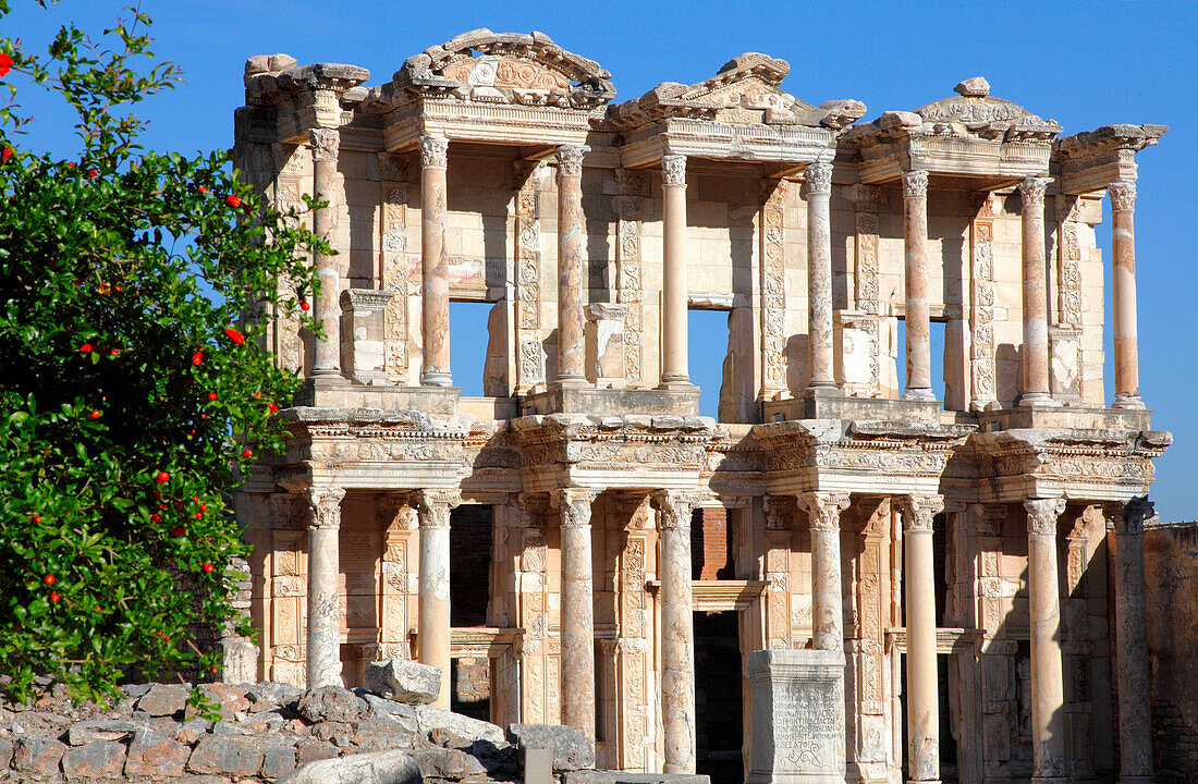 Turkey, province of Izmir, Selcuk, archeological site of Ephesus, Celsus library