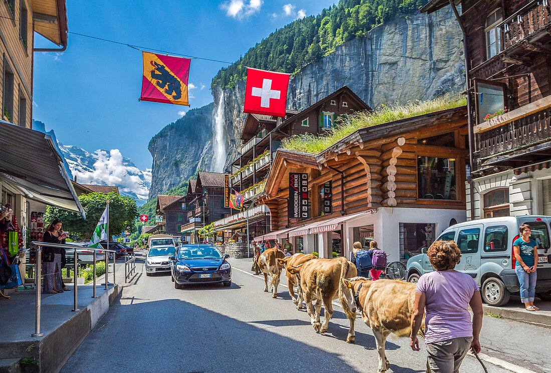 Switzerland, Lauterbrunnen, Jungfrau Mountain