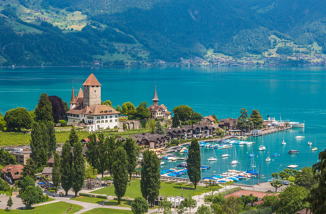 Switzerland, Spiez, Lake Thun