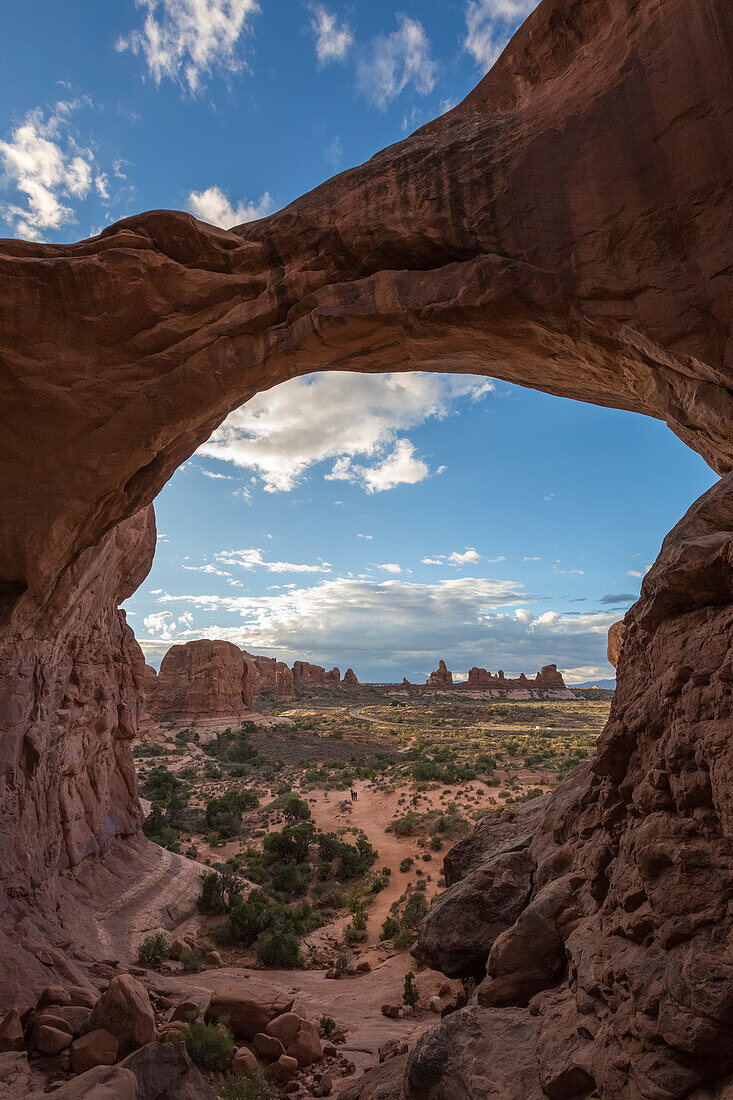 Double Arch, Arches National Park, Moab, Grand County, Utah, USA