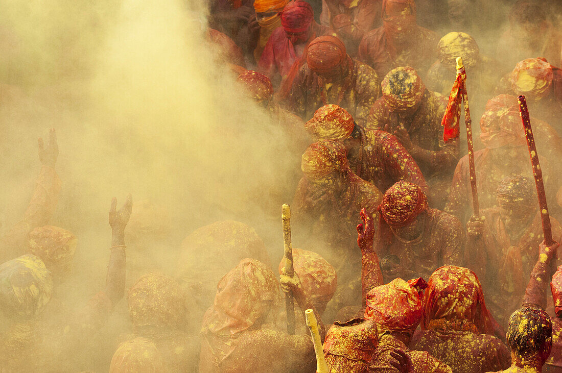 Mathura, Uttar Pradesh, India, Asia, Holi festival of Colors
