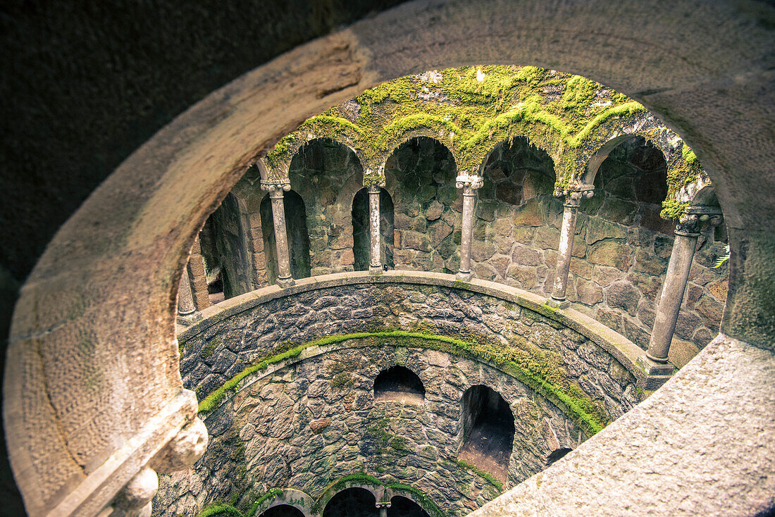 Sintra, Lisbon district, Portugal, Initiation well, also called as Inverted Tower