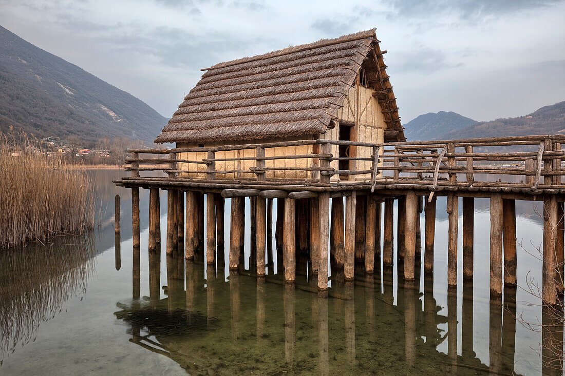 Europe, Italy, Veneto, Livelet, Revine Lago, Treviso, Archeopark Livelet archaeological park educational