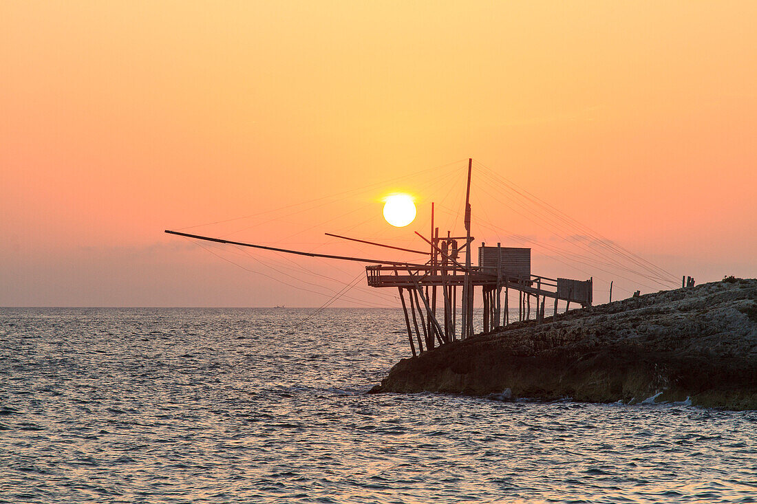 Gargano, Apulia, Italy, Trabucco