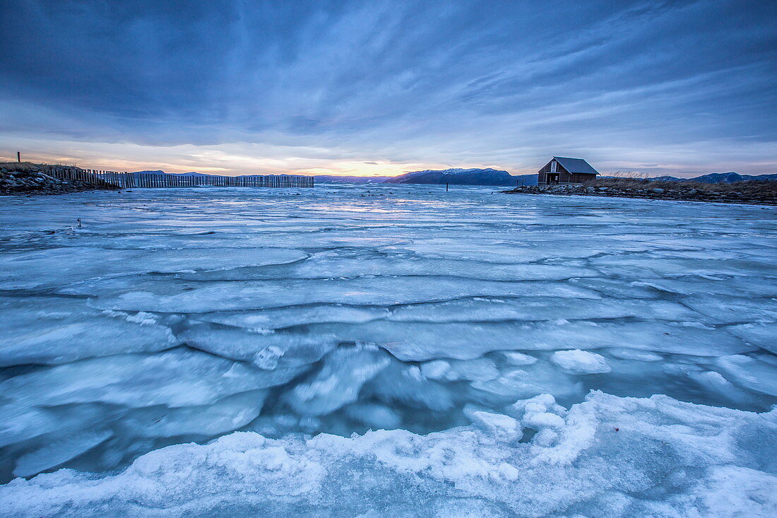 The icy sea Kystensarv Tr?ndelag Norway Europe