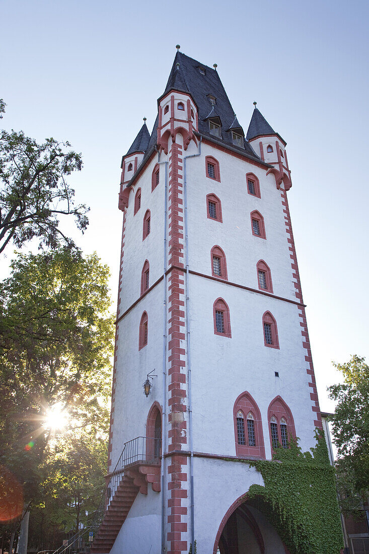 The Holzturm in the historic old town of Mainz, Rhineland-Palatinate, Germany, Europe