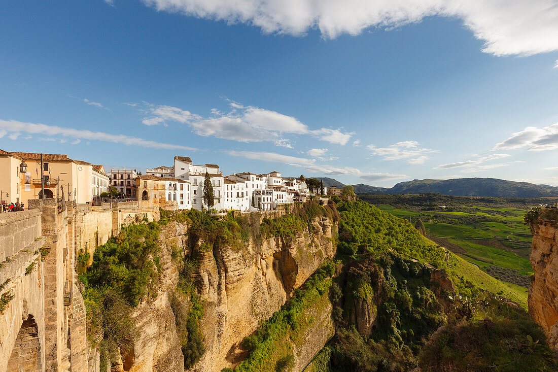 Puente Nuevo, bridge, gorge of Rio Guadalevin, La Ciudad, Ronda, Malaga province, Andalucia, Spain, Europe