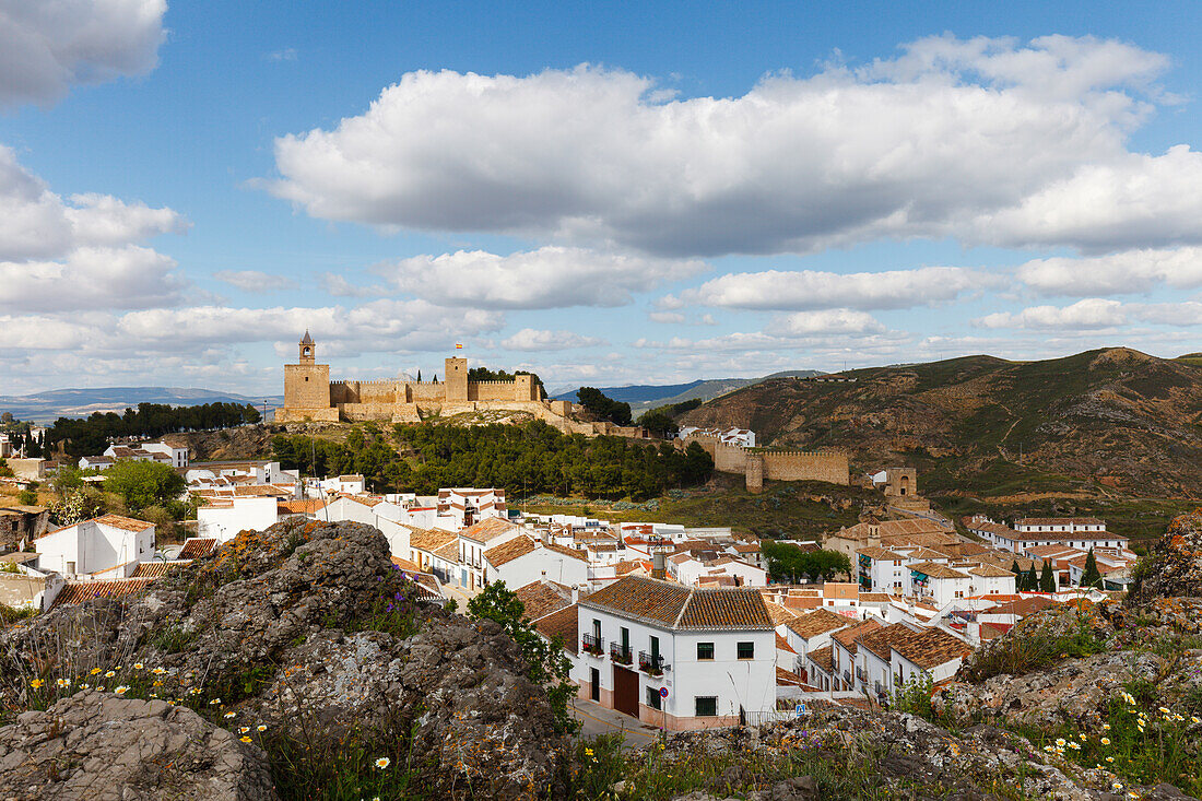 Alcazaba, Castillo, castle, Antequera, town, Malaga Province, Andalucia, Spain, Europe