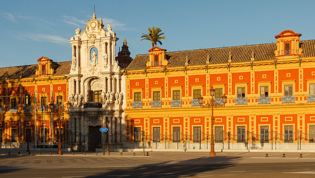 Palacio de San Telmo, ehemalige Marineschule, 18.Jhd., Sevilla, Andalusien, Spanien, Europa