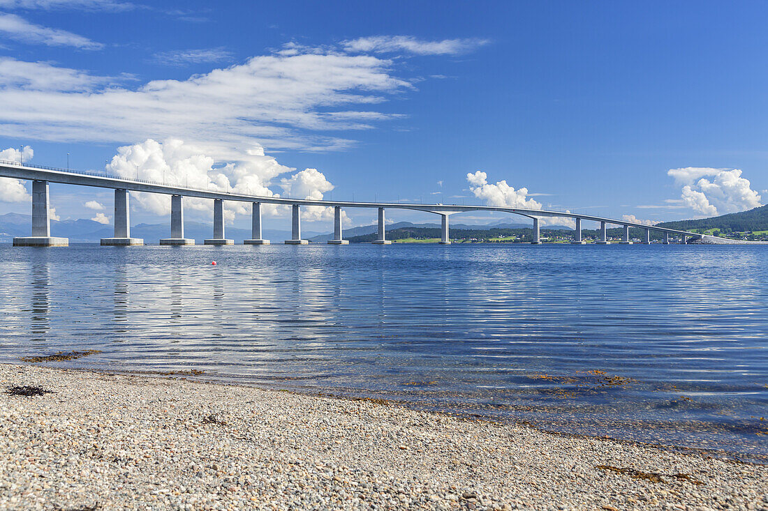 Bridge Tresfjordbrua between Vestnes and Vikebukt, More og Romsdal, Western Norway, Norway, Scandinavia, Northern Europe, Europe