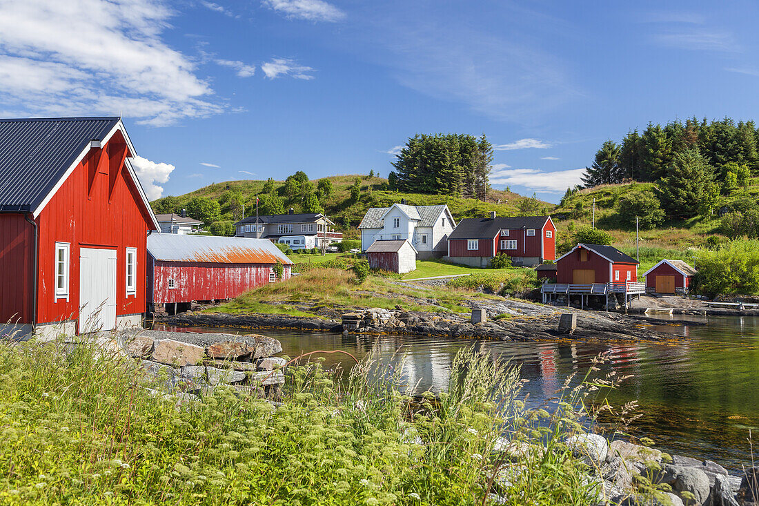 Fishing village Bud by the Atlantic Ocean Road, More og Romsdal, Western Norway, Norway, Scandinavia, Northern Europe, Europe