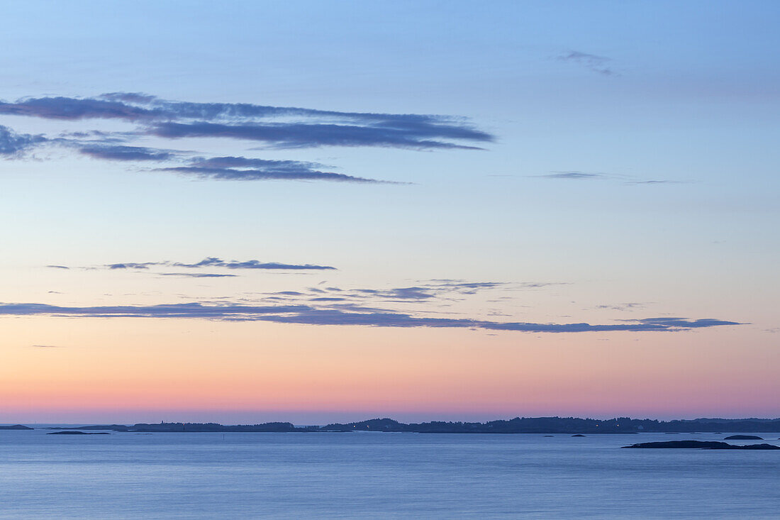 Evening light over Storseisundet on the Atlantic Ocean Road between Molde and Kristiansund, near Vevang, More og Romsdal, Western Norway, Norway, Scandinavia, Northern Europe, Europe
