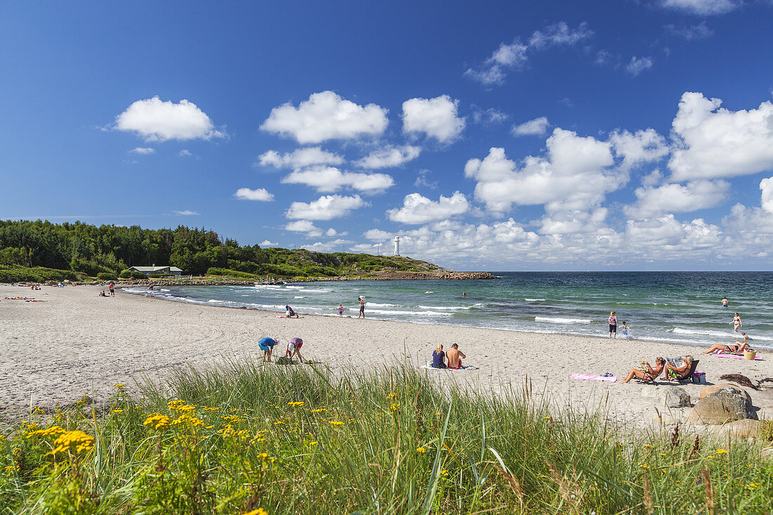 Beach Lilla Apelviken in Varberg, Halland, South Sweden, Sweden, Scandinavia, Northern Europe, Europe