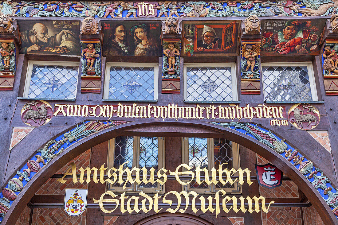 Knochenhaueramtshaus in der Altstadt von Hildesheim, Niedersachsen, Norddeutschland, Deutschland, Europa