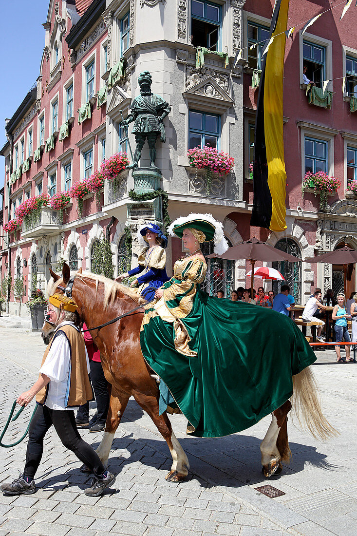 Mittelalterliches Frundsbergfest, Mindelheim, Unterallgäu, Allgäu, Schwaben, Bayern, Deutschland