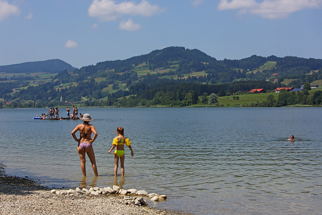 Niedersonthofener See, bei Immenstadt, Oberallgäu, Allgäu, Schwaben, Bayern, Deutschland