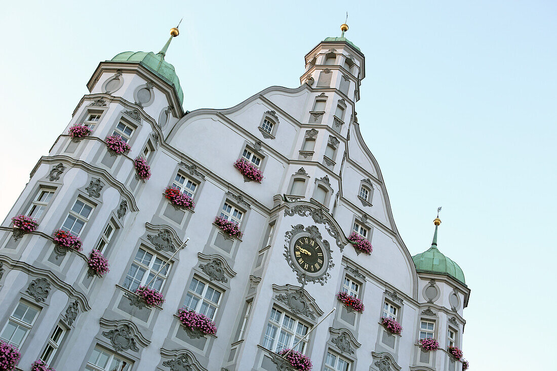 Renaissancerathaus, Memmingen, Schwaben, Bayern, Deutschland