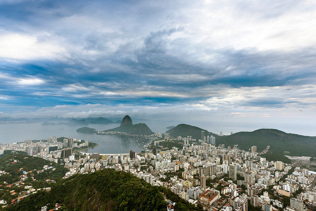 View Of Downtown Rio De Janeiro, Brazil From Mirante Dona Marta