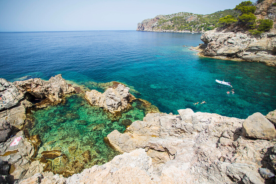Scenic View Of The Beach On The Coast Of Mallorca